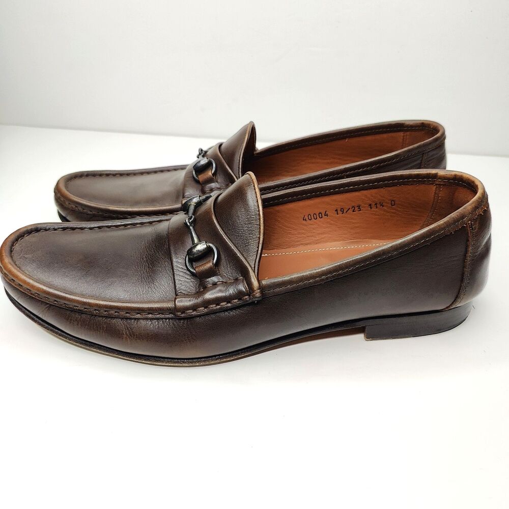 Allen Edmonds "VERONA II" Mens Italian Leather Dress Loafers Brown  11.5 D